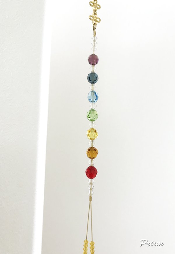 画像3: ダリア50mmクリアーロング丈サンキャッチャー (3)