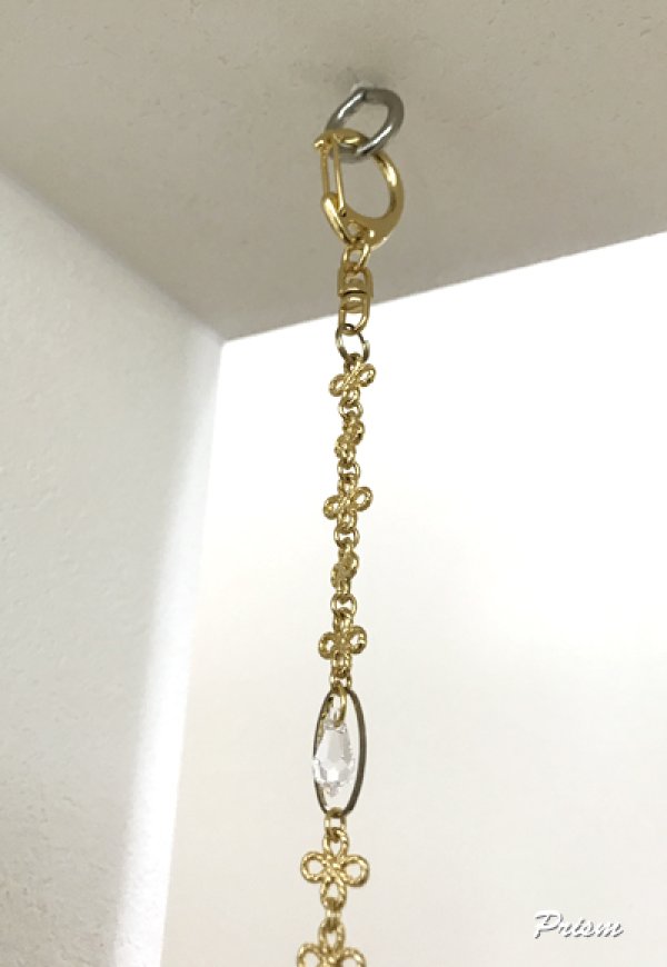 画像5: ダリア50mmクリアーロング丈サンキャッチャー (5)