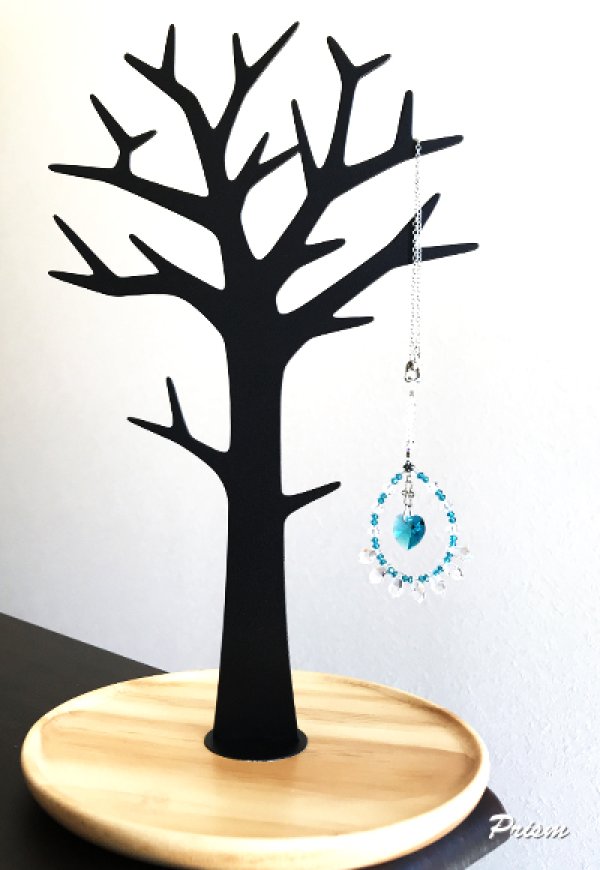 画像4: ハート(14mm）ブルージルコン／愛車用「ドリームクリスタル」サンキャッチャー (4)