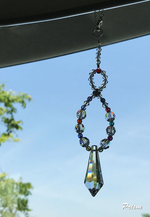 画像5: ツユ型（40mm）／愛車用「虹色ツイン」サンキャッチャー (5)