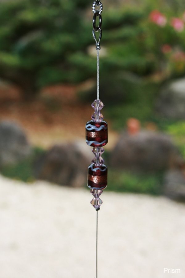 画像6: ボール30mmブルーバイオレット／スパイラル ロング丈サンキャッチャー (6)